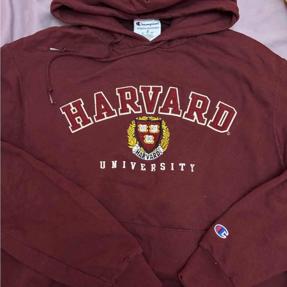 Champion Burgundy Harvard Hoodie